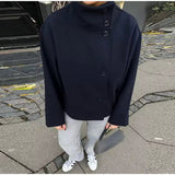 Elise | Palton Scurt Luxos cu Două Rânduri de Nasturi