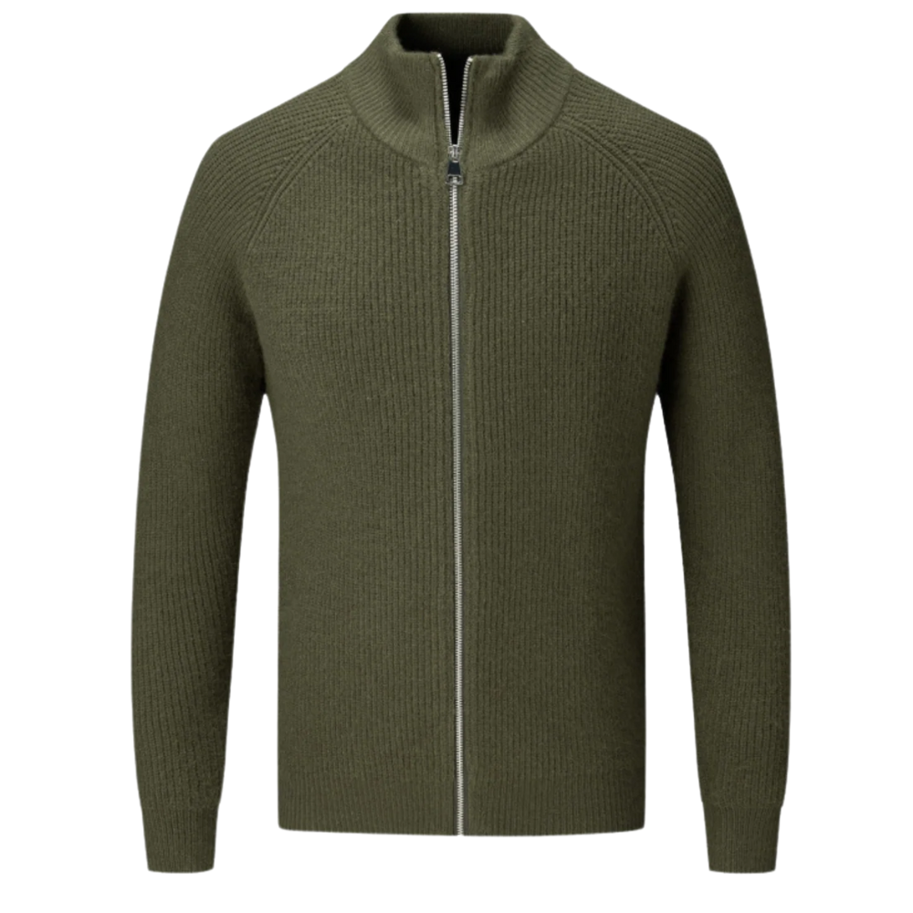 Cămașă din lână Merino cu fermoar Four Seasons