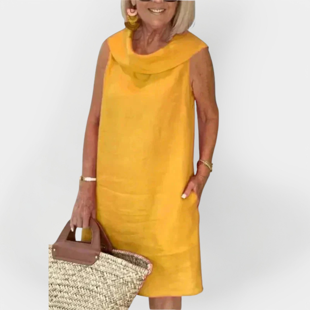 Rochie cu Guler Împăturit