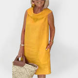 Rochie cu Guler Împăturit