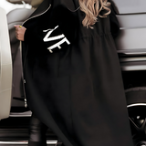 Rosa | Pulover elegant cu glugă