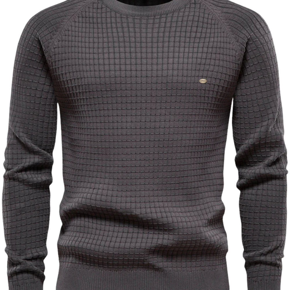 Pulover cu model în carouri pentru bărbați