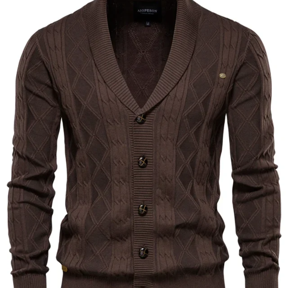 Palton din lână de lux pentru bărbați cu butoni