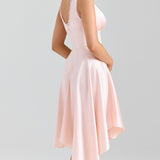 Élodie | Rochie Romantică Din Satin Strălucitor & Dantelă Delicată