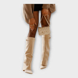 Botine Înalte cu Design Elegant