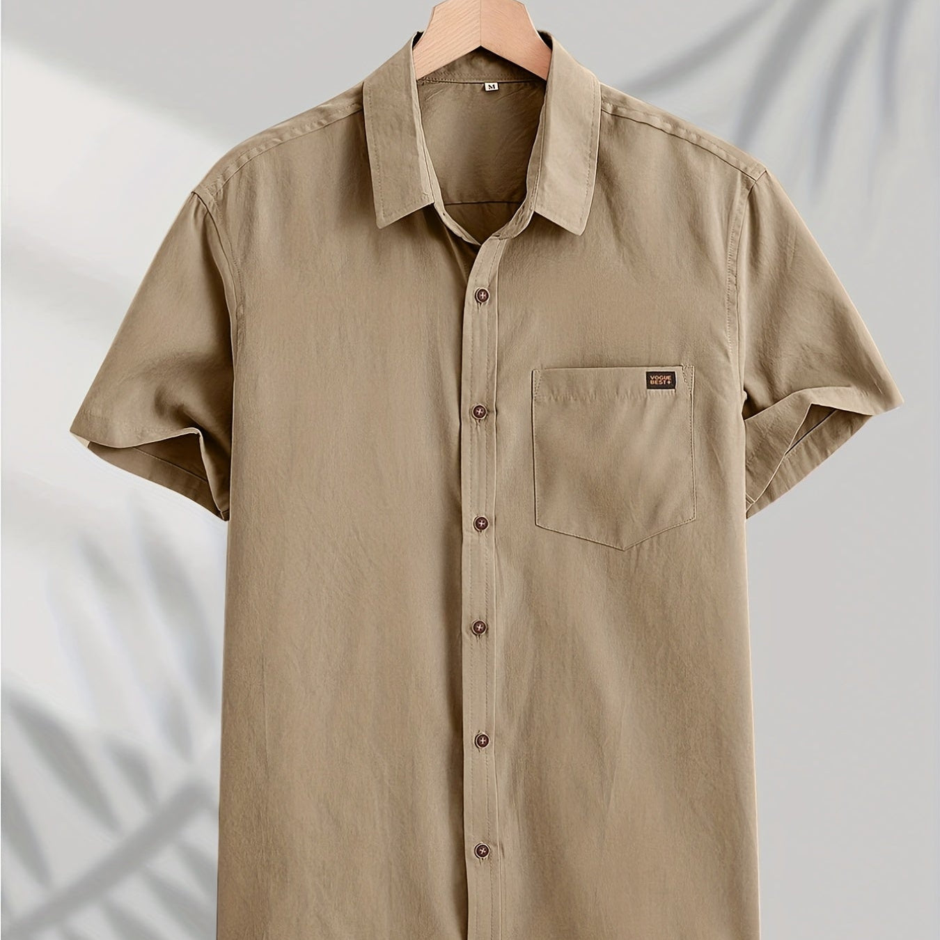 Cămașă casual din bumbac cu mânecă scurtă