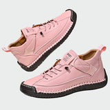 Botine ortopedice din piele cu glezna joasă