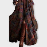 Rochie Maxi Caroată Retro