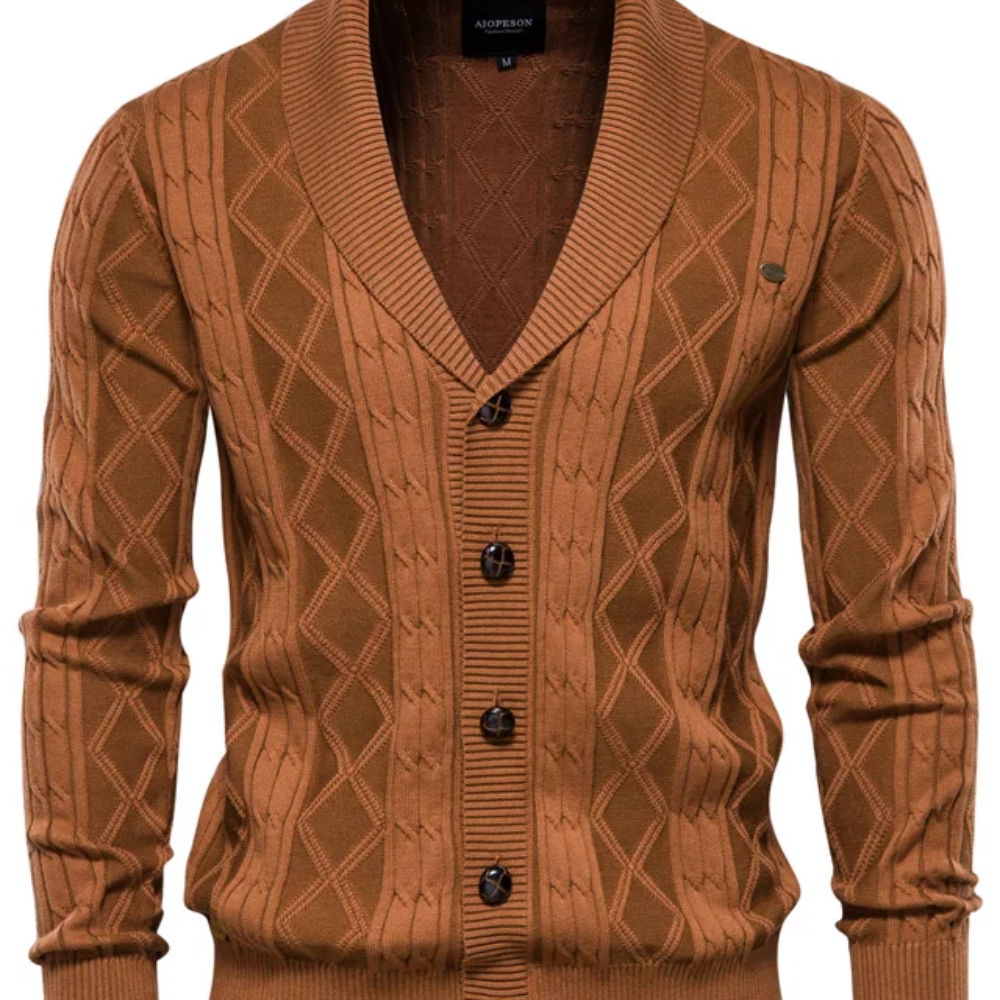 Palton din lână de lux pentru bărbați cu butoni