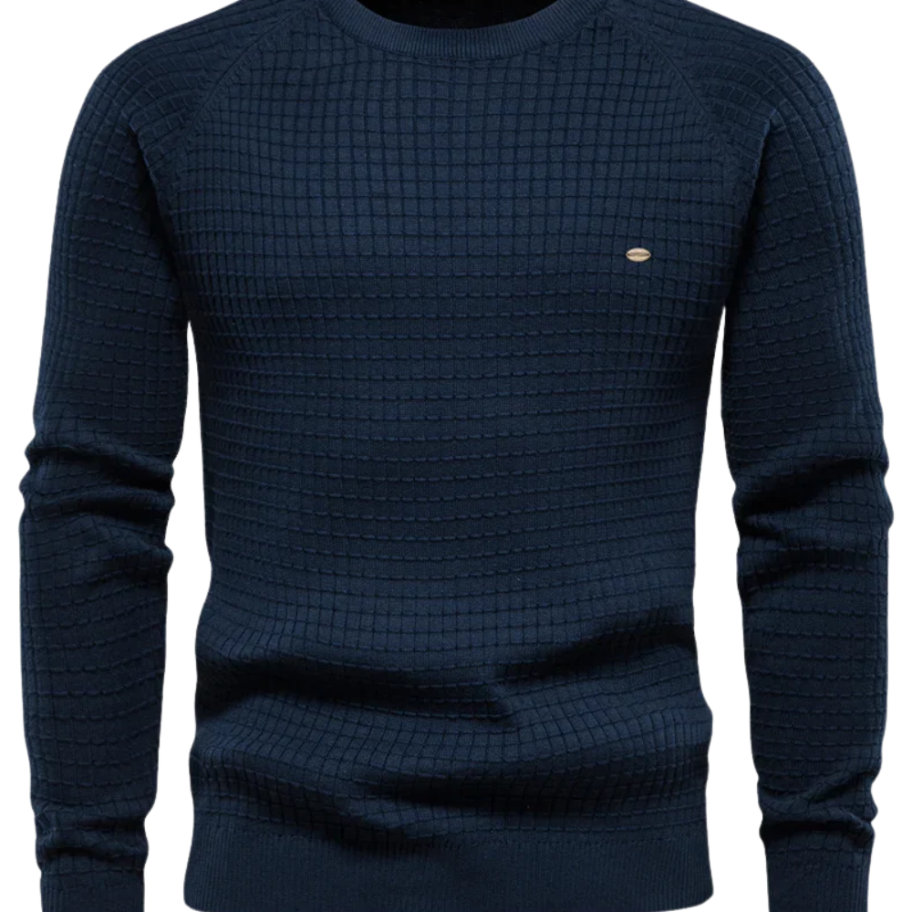 Pulover cu model în carouri pentru bărbați