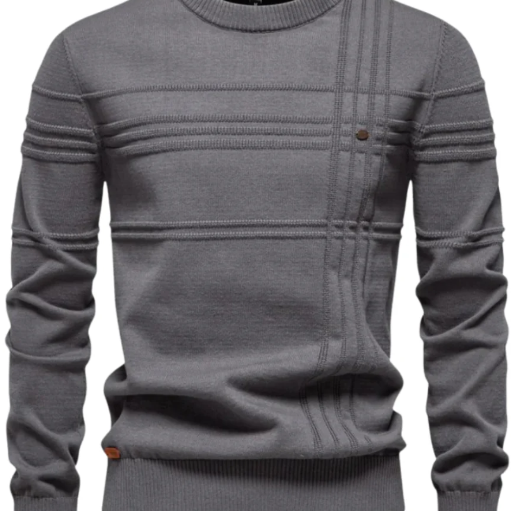 Pulover pentru bărbați cu design în carouri