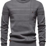 Pulover pentru bărbați cu design în carouri