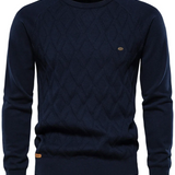 Cămașă pentru bărbați cu design în carouri V2