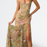 ISAMARA | Rochie Lungă cu Corpete