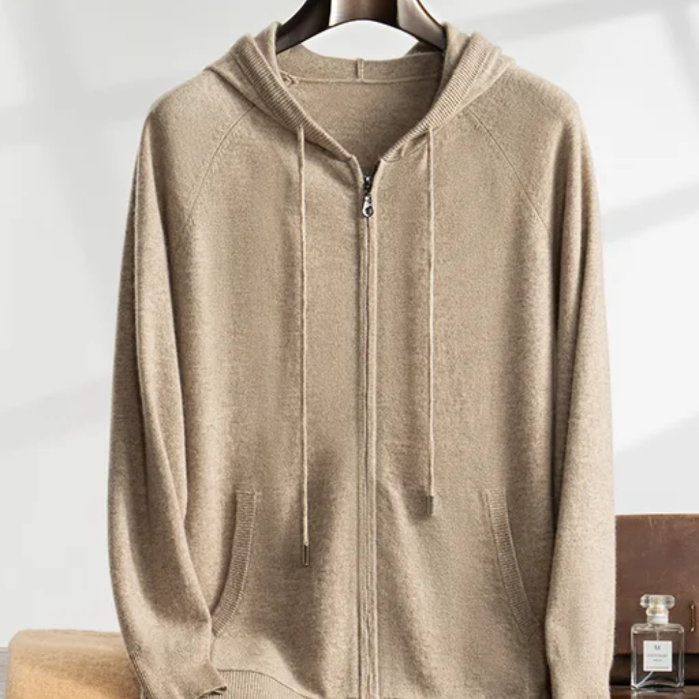 Vesta din cașmir cu glugă Courchevel