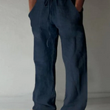 Pantaloni din in respirabili