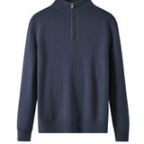 Camisola cu fermoar din lână Merino Capri