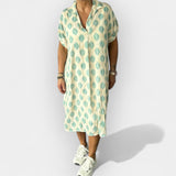 Rochie Aerisită de Vară cu Decupaj în V