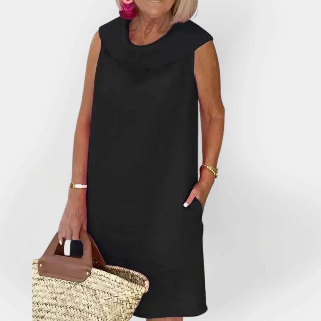 Rochie cu Guler Împăturit