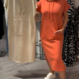 Saskia™ | Rochie casual cu glugă