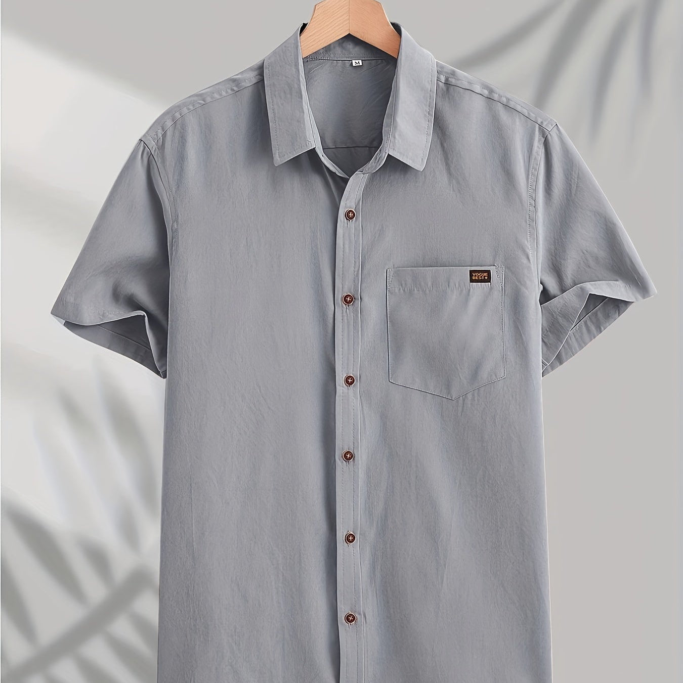 Cămașă casual din bumbac cu mânecă scurtă