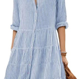 Anna – Rochie de Vară cu Dungi