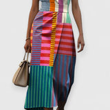 Tiffany - Rochie fără mâneci cu imprimeu