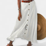 Fustă Lungă Semi Transparentă cu Deschidere