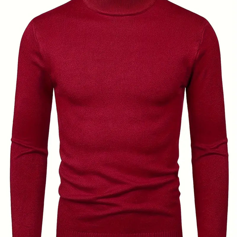 Pulover elegant cu guler înalt