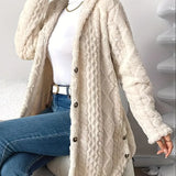 Sarahi™ | Palton cu glugă pufoasă