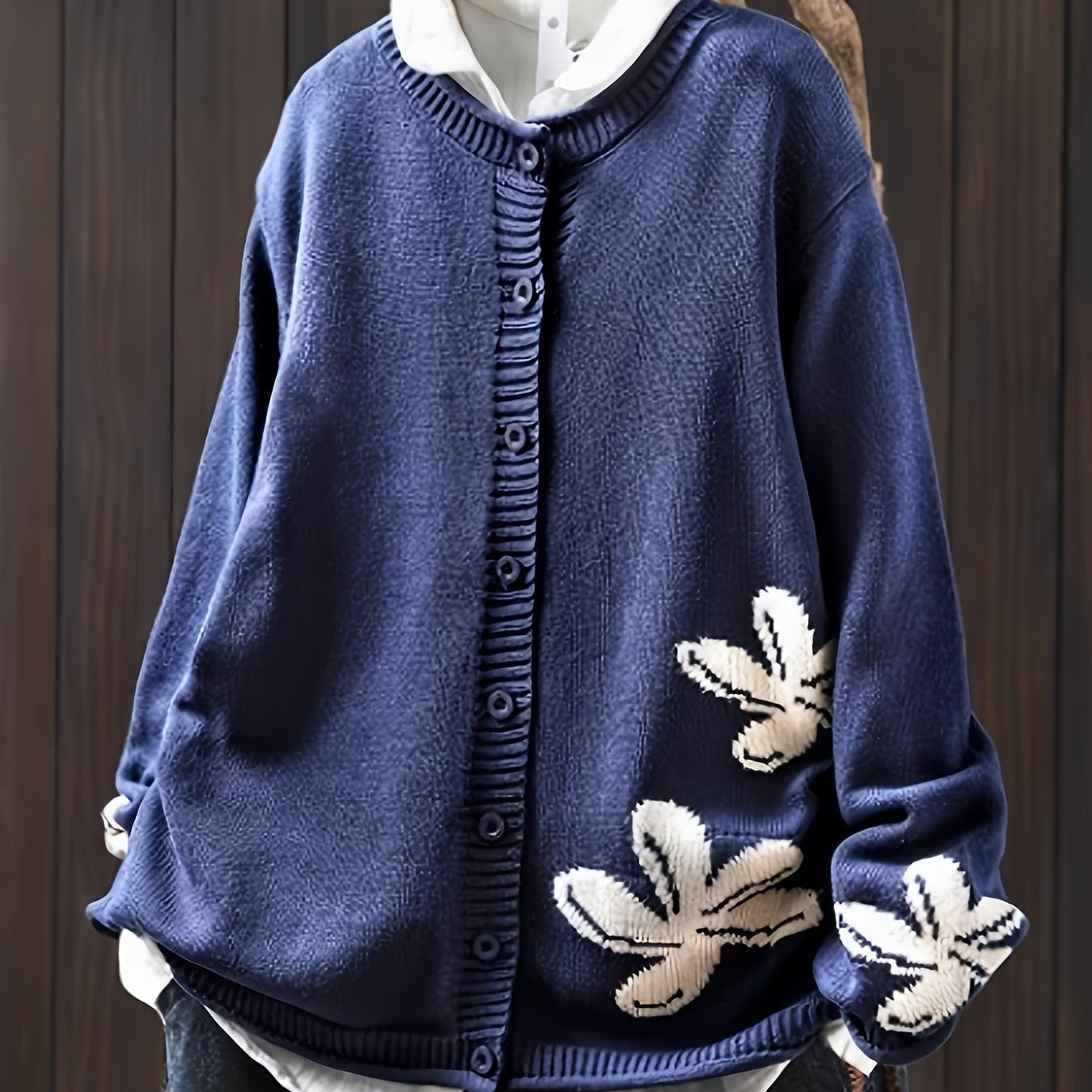 Safira | Cardigan cu Model Floral