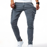Pantaloni Cargo Stretch Marino