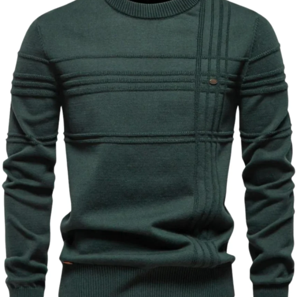 Pulover pentru bărbați cu design în carouri