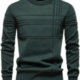 Pulover pentru bărbați cu design în carouri