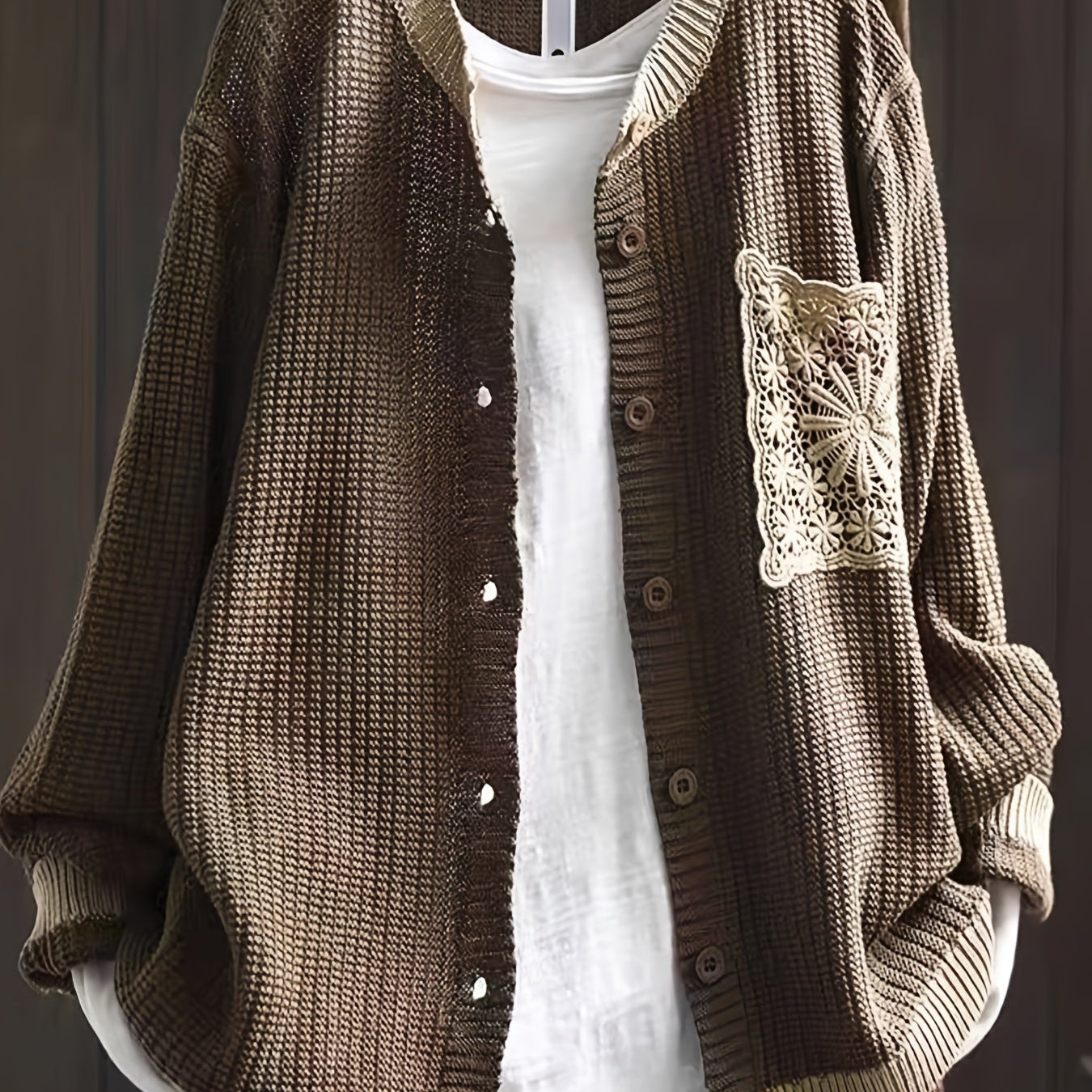 Marcelina | Pulover cu Mâneci și Buzunare