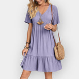 Rochie Midi cu Decupaj în V