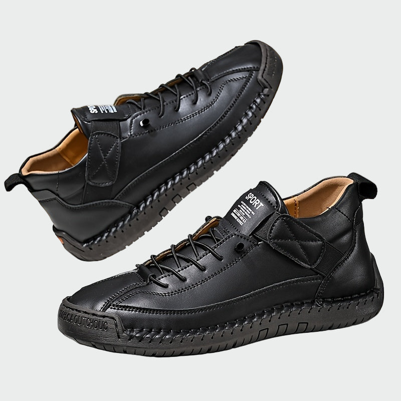 Botine ortopedice din piele cu glezna joasă