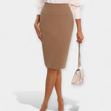 Fusta Midi cu Talie Înaltă