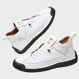 Botine ortopedice din piele cu glezna joasă