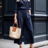 Isadora™ | Look Casual Chic în Roz Moale