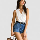 Salete | Top delicat cu decolteu în V pentru doamne