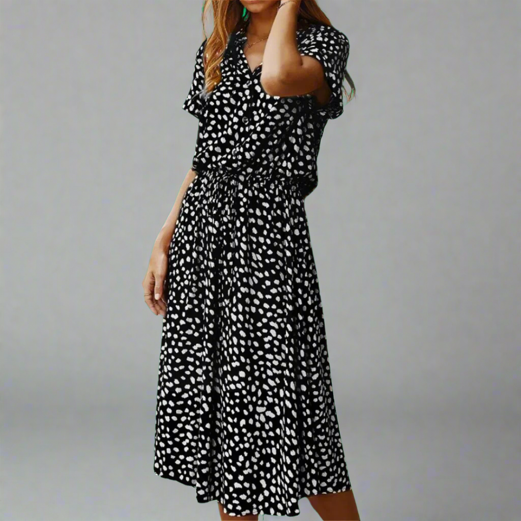 Rochie de Vară Fabricată din Țesătură Exquisită