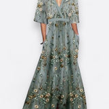 Romi - Rochie maxi florală elegantă