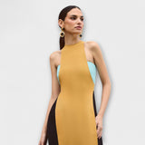 Salopetă lungă de culoare turcoaz închis