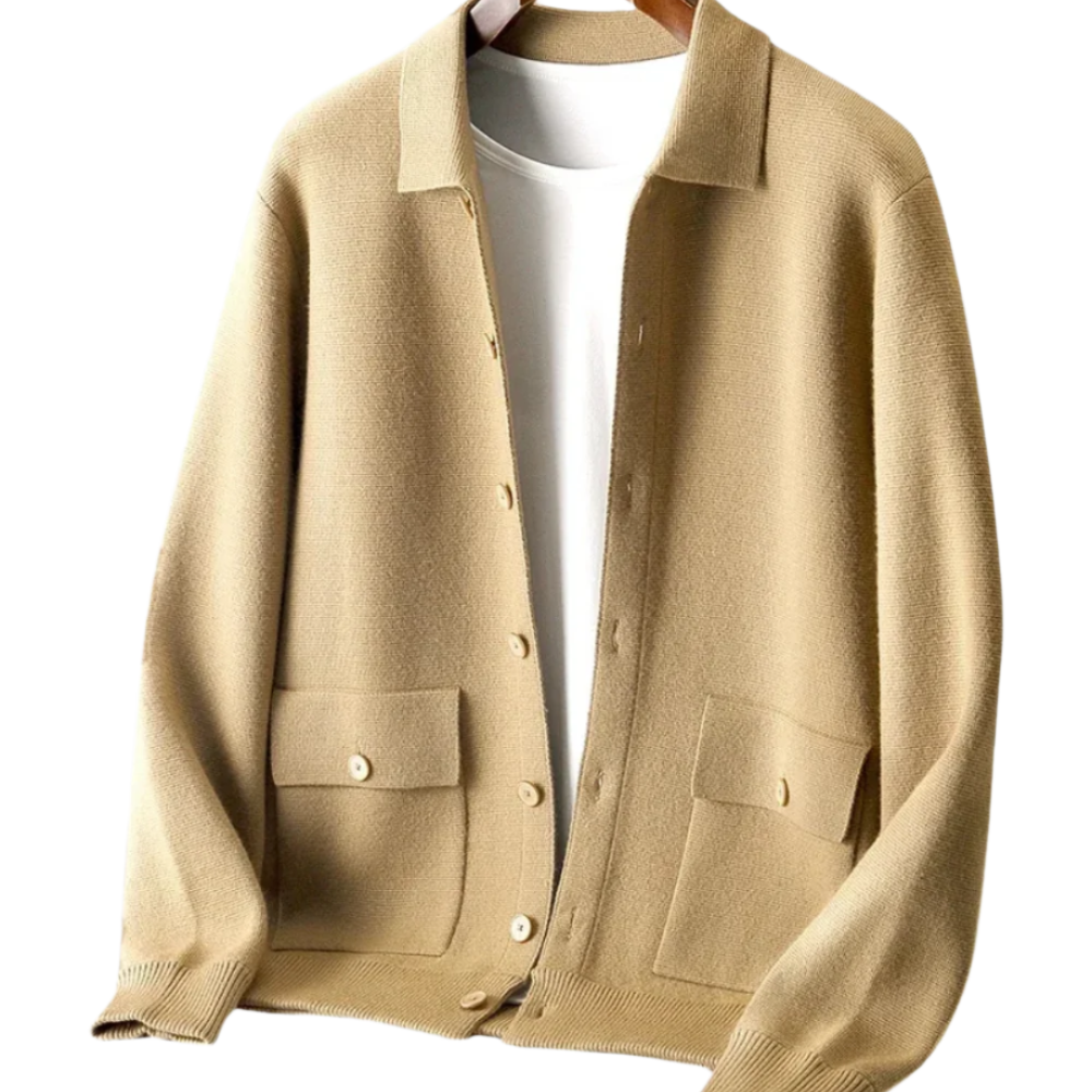 Cardigan din lână merino Janus