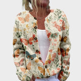 Carolina - Cardigan Floral de Toamnă