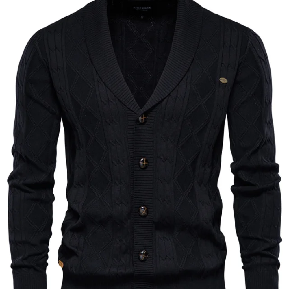 Palton din lână de lux pentru bărbați cu butoni