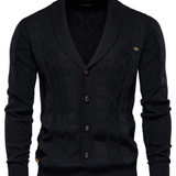 Palton din lână de lux pentru bărbați cu butoni