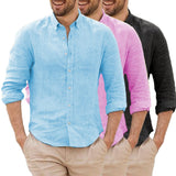 Cămașă din in respirabil