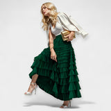 Fusta Elegantă cu Detaliu Decorativ din Tule